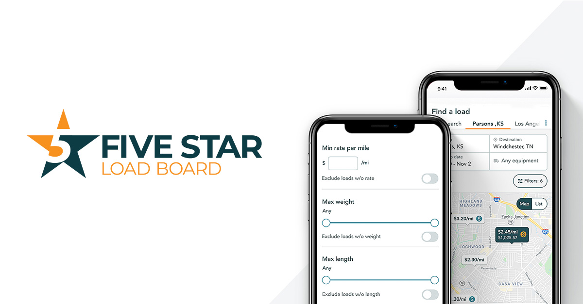 Find Truck Loads for Free | Try Five Star Load Board for Truckers